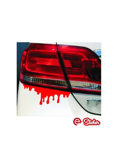 2 Adet Kan Damlası Far Sticker Oto Sticker Araba Sticker