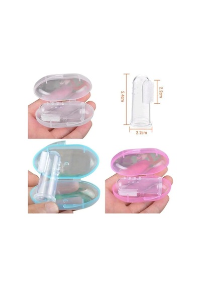 Mucit Home Bebek Ve Kedi Köpek İçin Silikon Parmak Diş Kaşıyıcı Dil Temizleyici Diş Fırçası