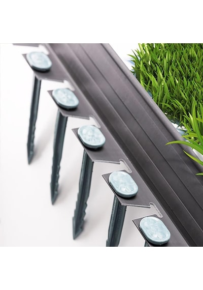 Lux Garden Çim Ayırıcı 25 M Siyah Çim Sınırlayıcı Taş Toprak Ayıracı Çim Ayracı Çim Ayırıcı Bariyeri Diğer