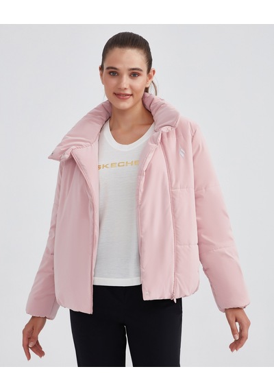 Skechers W Outerwear Padded Jacket Kadın Light Pink Mont S232044-590 Pembe