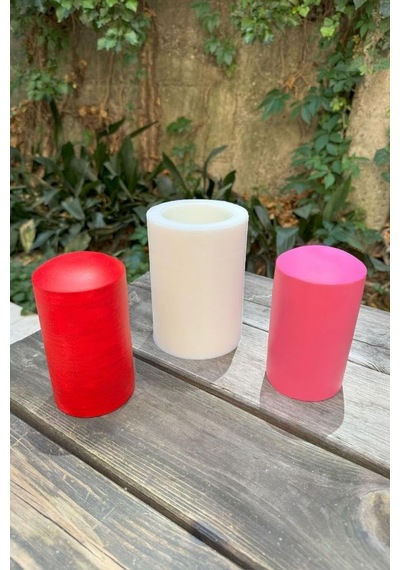 Rufus Concept Silindir 7,5x14cm Silikon Mum Kalıbı Genel