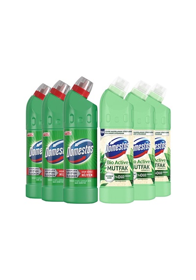 Çamaşır Suyu Dağ Esintisi 750 Ml X3 + Çamaşır Suyu Bio Active Mut Diğer