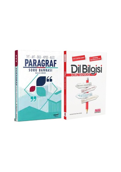 Aromat Tyt Ayt Kpss Dgs Ales Paragraf Ve Akm Dil Bilgisi Soru Bankası Seti 2 Kitap