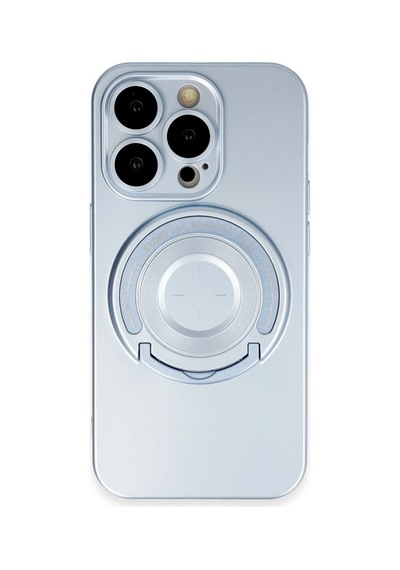Apple iPhone Uyumlu 14 Pro Kılıf Lukka Magneticsafe Kapak - Sierra Blue Düz Renkli