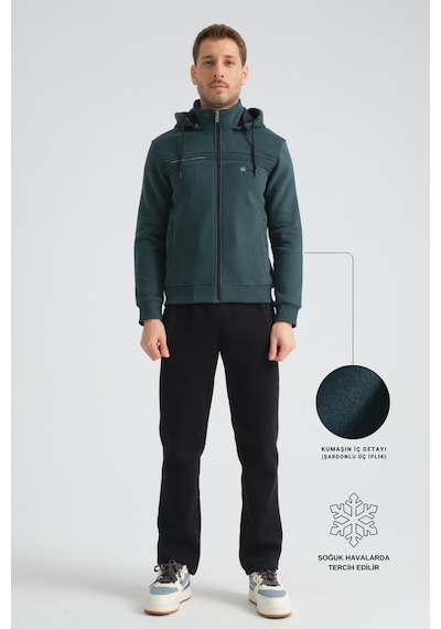 Shooter Sportswear Shooter Erkek Premium Kışlık Eşofman Takımı Regular Kapüşonlu Koyu Yeşil Shooter Sportswear Shooter Erkek Premium Kışlık Eşofman Takımı Regular Kapüşonlu Koyu Yeşil