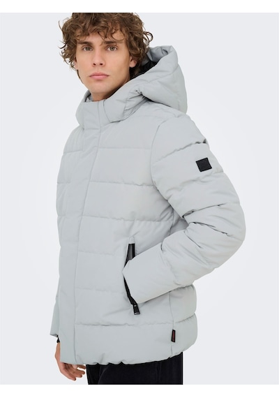 ONLY & SONS Onscayson Puffa Otw Noos Erkek Gri Mont - 22019598