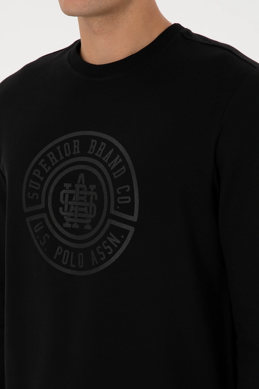 U.s. Polo Assn. Erkek Siyah Sweatshirt 50324788-vr046 Siyah