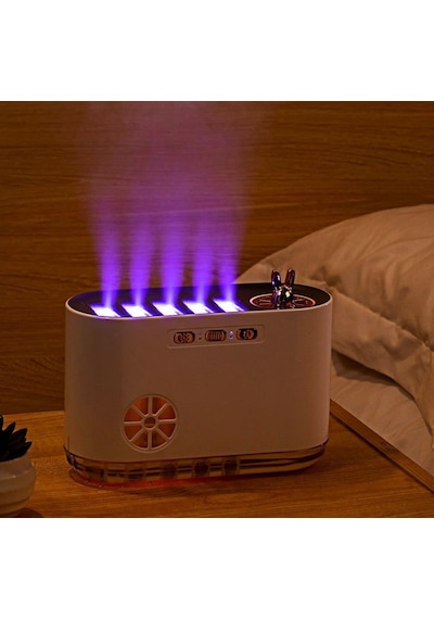 Çeşithane Müzikli Yağmur Efektli Aroma Difüzör Ultrasonik Hava Nemlendirici Led