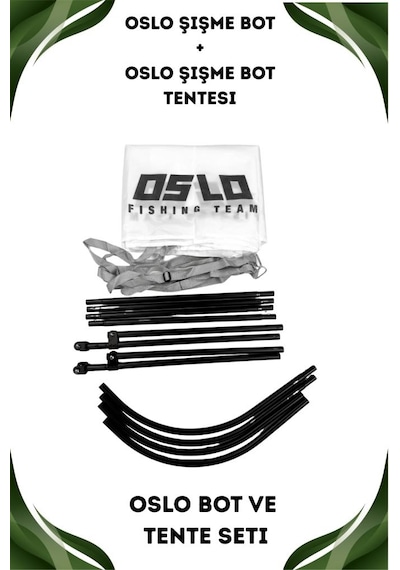 Oslo Fishing Team Haki Şişme Bot Ve Tente Seti