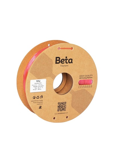 Beta Tpu 95a Filament Transparent Raspberry Red