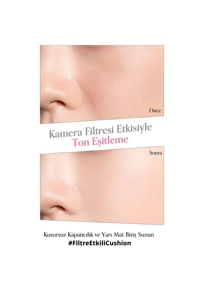 Yarı Mat Bitişli Filtre Etkili Cushion Mood Fit Cover Cushion Spf50+ Pa++++ 02 Ivory Fit