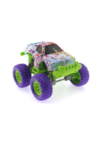 Die Cast Batik Desenli Mor Teker Araba