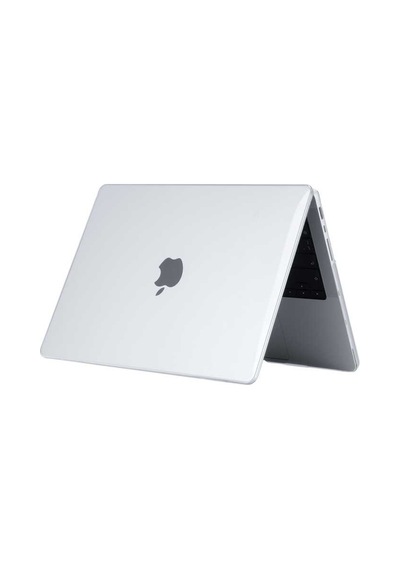 Apple Uyumlu MacBook 14.2' 2021 Zore Msoft Kristal Kapak Siyah