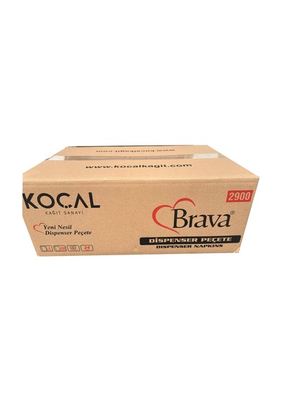 Koçal Masaüstü Tek Çek Çek Kağıt Dispenser Peçete - 2 Kat - 250 Adetlik 24 Paket / Koli