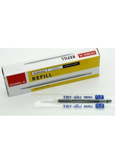 Dong-A Tükenmez Kalem Yedeği 12Li Mygel Jel 0.5 MM Mavi 211120