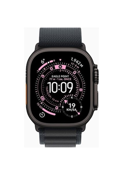 Apple Watch Ultra 3 GPS + Cellular 49 MM Siyah Titanyum Kasa Alpine Akıllı Saat (Distribütör Garantili Siyah