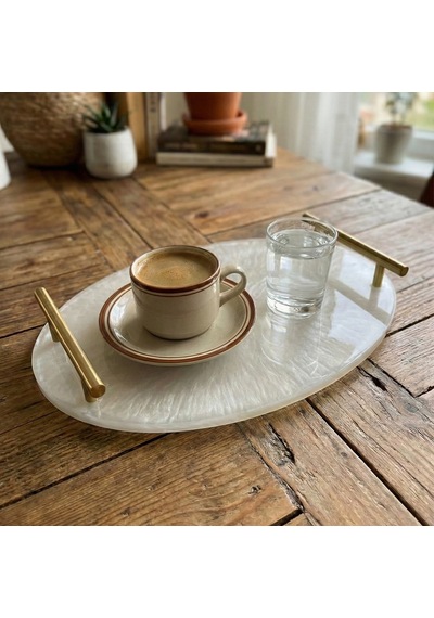 Tahtakale Toptancı Epoksi Oval Söz Ve Nişan Tepsisi Kalıbı 27x20 Cm