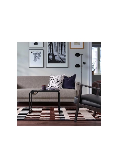 Ikea Markblamme Halı 160 X 230 Cm Bordo - Beyaz - Pembe Çok Renkli