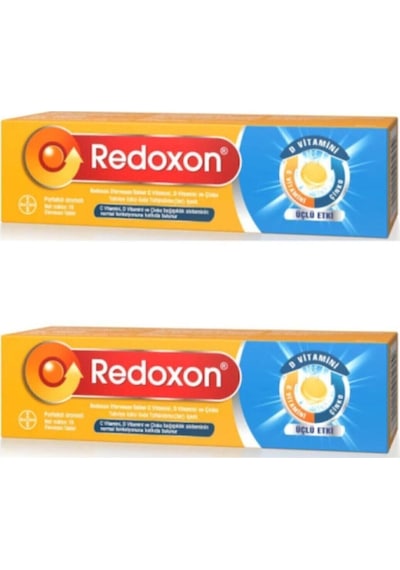Üçlü Etki C Vitamini D Vitamini Çinko Efervesan 15 Tablet - 2 Kutu