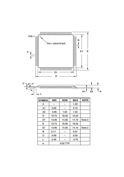Atmega2560-16au Smd 8-bit 16mhz Tqfp-100