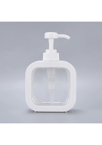 Yunhan 400 Ml Dikdörtgen Banyo Mutfak Sıvı Sabunluk Bulaşık Lavab Beyaz