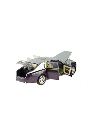 Die-cast Model 1:20 Ölçek Süper Lüx Araba Metal Işıklı 26cm Mor