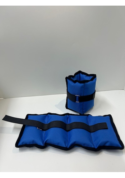 Me&ra Sport 1 Kg X 2 Adet El Ayak Bilek Ağırlık Seti Kum Ağırlık Torbası mavi