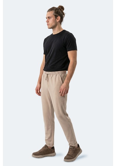 Slazenger Espıno Erkek Cepli Bej Eşofman Altı