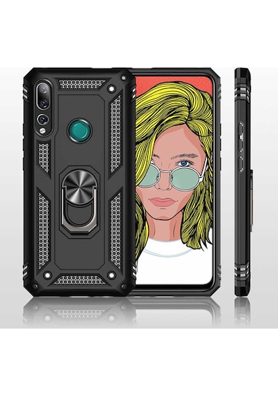 Huawei Y9 Prime 2019 Kilif Yüzüklü Zirh Tank Vega 405443071