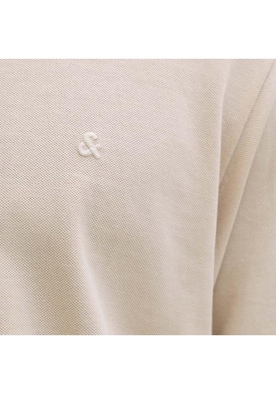 Jack & Jones Jack&jones Basic Erkek Bej Polo Yaka Tişört
