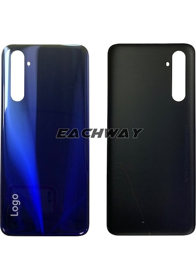 Oppo Realme 6 Pil Kapağı Arka Konut Kapı Cam Kasa Cep Telefonu Yedek Parçaları Rmx2001 Pil Arka Kapak Mavi Mavi