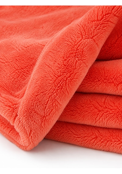 Mulberry Wellsoft Battaniye Televizyon Battaniyesi Peluş Polar Battaniye Tek Kişilik 170 x 230-kiremit