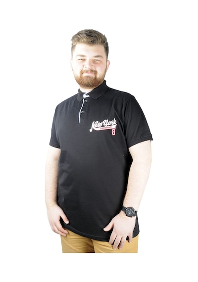 Mode Xl Erkek T Shirt Polo New York Throwback 22302 Siyah 001