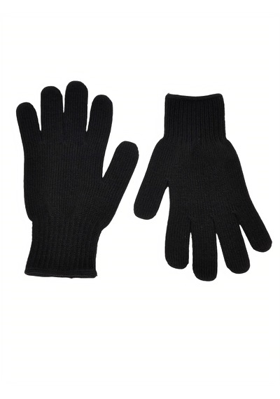 Axe Sportswear Erkek Siyah Kışlık Triko Eldiven Gloves