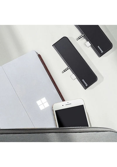 Baseus Multifunctional Hub Surface Go Type-c+audio To Hd4k+usb3.0+type-c Data +audiok- 5775