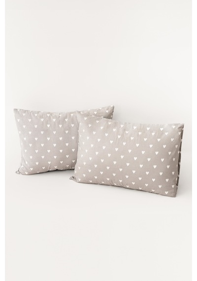 Soley Mix & Match Hearts %100 Pamuk 2 Li Yastık Kılıfı Seti Diğer