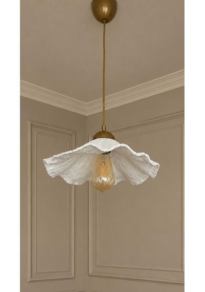 Lioraa Lighting Flora Solo 36 Cm Sarkıt Avize Kırık Beyaz