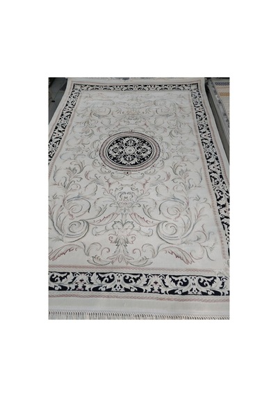 Şiraz 160x230 4m2 Dokuma Halı Krem/siyah