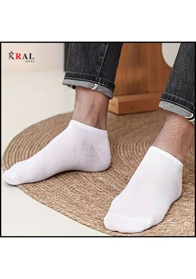 Kadın - Erkek 20 Çift Düz Desen Ekonomik Bilek Boy Patik Çorap