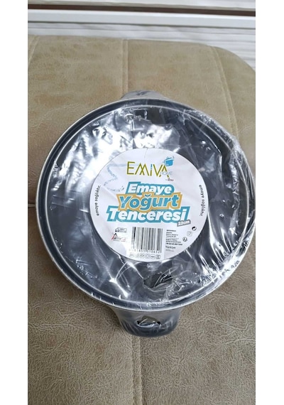 Emiva Home Emaye Yoğurt Tenceresi 22 Cm Siyah
