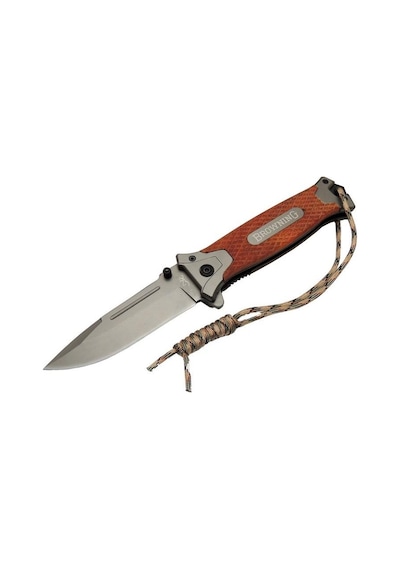 Browning Ahşap Kamp Çakı İpli Çok Renkli