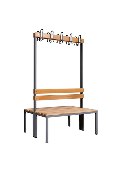 Ayakkabılıksız 4 Ayaklı Çift Taraflı Bank, 10 Kanca, 100x85x170 Cm, Spor Bankı