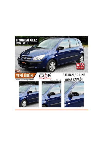 Hyundai Getz Batman Yarasa Ayna Kapağı Piano Black / 2002 - 2011