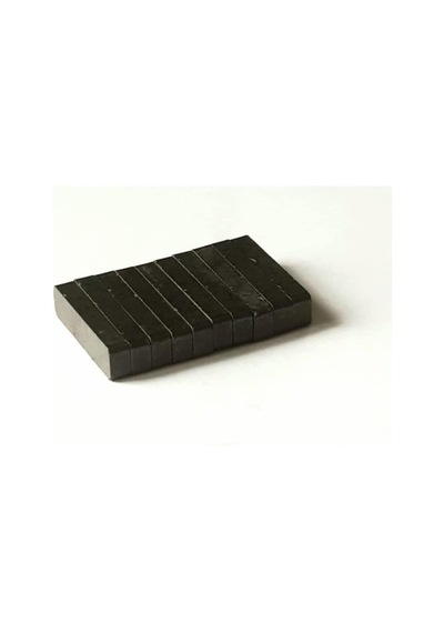 Siyah Mıknatıs Ferrit Mıknatıs Blok Dikdörtgen Magnet 40x10x6 Mm 10 Adet
