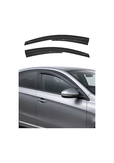 Renault Dokker 2013-2021 Uyumlu Araca Özel Sport Style Akrilik Cam Rüzgarlığı Koyu Duman 2 Parça