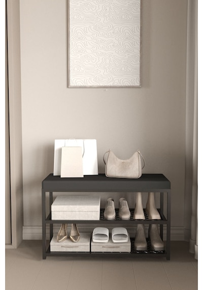 Aju Ayakkabılık Puflu Süngerli Oturaklı Metal Ayakkabı Rafı Modern Vestiyer Baklavalı Metal Tasarım Aju Ayakkabılık Puflu Süngerli Oturaklı Metal Ayakkabı Rafı Modern Vestiyer Baklavalı Metal Tasarım
