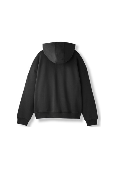 Gsstore Galatasaray Kadın Yarım Zip Hoodie K252107 Siyah
