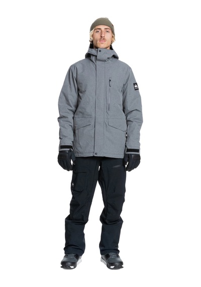 Quıksılver Quiksilver Mission Solid Jk Erkek Gri Snowboard Ceketi Sje0 Gri