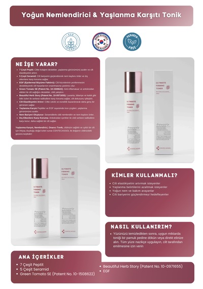 Centecassol Peptit ve Seramid Kompleksiyle ve Nemlendirici Tonik 150 ML