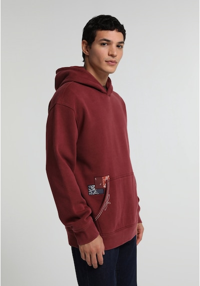 Colin's Colins Relaxed Fit Kapüşonlu Düz Erkek Bordo Sweatshirt Cl1081805 Q1.v1 Brd